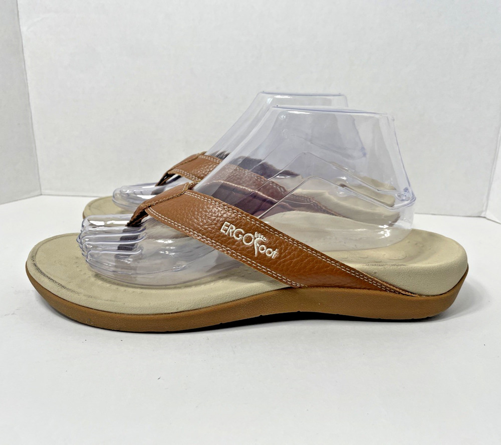 ERGOfoot Comfort Orthoopedic Flip Flops Sandals Women's 10 Men's 9